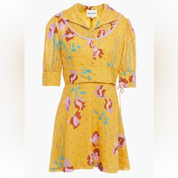 Antik Batik Cute & Floral Mini Dress 40 / 8 - Picture 3 of 4